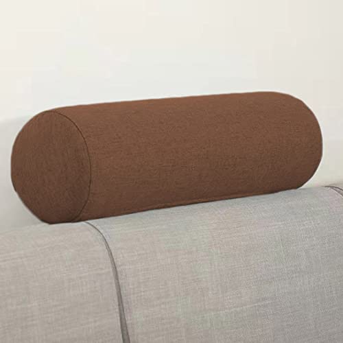 Rundes Kissen für Sofa, Kopfteil, rundes Nackenrolle, Nackenrolle, für Holzstuhl, Nachttisch, Schutz, Lückenverschluss, 20 x 50 cm, Kaffee Rundes Kissen für Sofa, Kopfteil, rundes Nackenrolle, Nackenrolle, für Holzstuhl, Nachttisch, Schutz, Lückenverschluss, 20 x 50 cm, Kaffee von GGoty