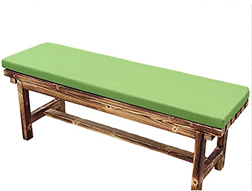 Wasserdichtes Gartenbank-Polster, 100 cm, 2-/3-Sitzer-Bank-Sitzkissen, 120 cm, 150 cm, für Terrassenmöbel, Schaukelstuhl, drinnen und draußen (90 x 45 x 5 cm, grün) von GGoty