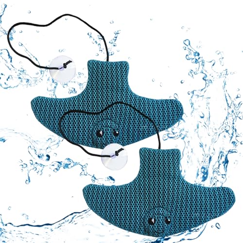 GGpone 2Pcs Hot Tub Scum Absorber, Cute Flying Fish Hot Tub Sponges Scum Collector, Reusable Washable Oil Absorber Cleaner Accessories for Adults 10x6 InchHot von GGpone