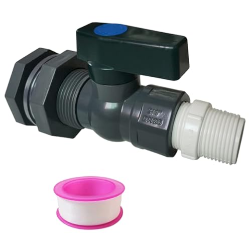 GGpone Regenfackot -Spigot -Kit, 3/4 PVC Regenfass -Kit mit Schotterschlauchhahnadapter und Gewindedichtungsband für Wassertanks, Aquarien, Poolsrain -Zapfen GGpone Regenfackot -Spigot -Kit, 3/4 PVC Regenfass -Kit mit Schotterschlauchhahnadapter und Gewindedichtungsband für Wassertanks, Aquarien, Poolsrain -Zapfen von GGpone