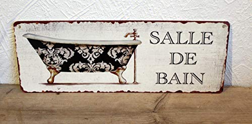 GH Shabby Blechschild Badezimmer von GH