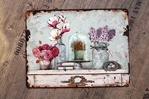GH Shabby Blechschild Blumen GH Shabby Blechschild Blumen von GH