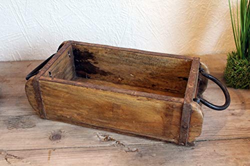GH Ziegelform Holzschale mit Griffen von GH