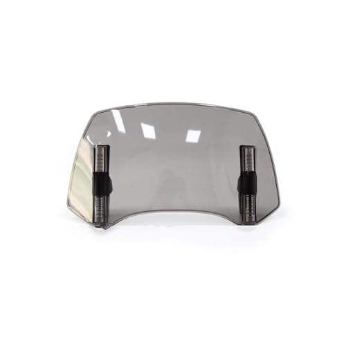 Motorrad Windschutzscheibe Für MT07 MT09 MT10 R1 R3 FZ6 XMAX XJ6 XJR1300 Motorrad Windschild Verstellbarer Deflektor(300cm Grey) von GHAEKEBC