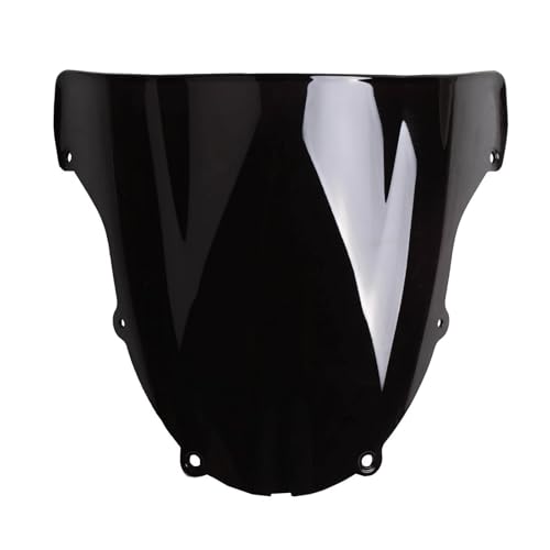 Motorrad Windschutzscheibe Für Ninja ZX6R 636 2003-2004 Motorrad Windschutzscheibe Deflektor Protektor(Schwarz) von GHAEKEBC