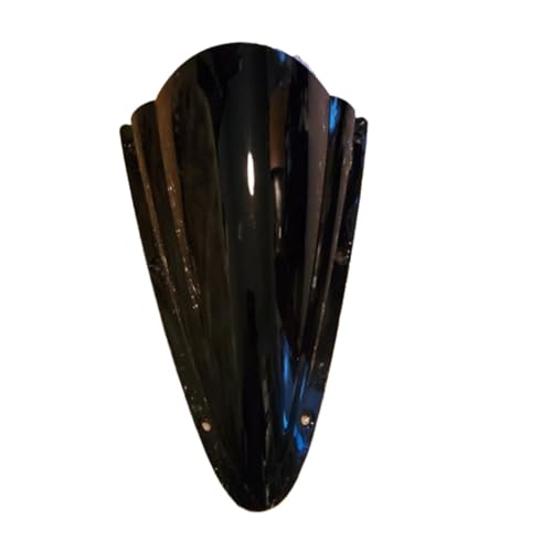 Motorrad Windschutzscheibe Für YZF-R125 YZF R125 2008-2018 Windschutzscheibe Windschotter Bildschirm(Schwarz) von GHAEKEBC