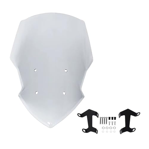 Motorrad Windschutzscheibe Motorrad Windschutzscheibe Deflektor Für MT07 FZ07 FZ-07 MT 07 FZ 07 MT-07 2018-2020(Rauch) von GHAEKEBC