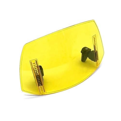 Motorrad Windschutzscheibe Motorrad Windschutzscheibenverlängerung Verstellbarer Spoiler Deflektor Für XT660Z XT1200Z ZE TDR250 Für Tenere TDM 850 900(Gelb) von GHAEKEBC