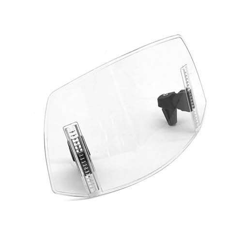 Motorrad Windschutzscheibe Motorrad Windschutzscheibenverlängerung Verstellbarer Spoiler Deflektor Für XT660Z XT1200Z ZE TDR250 Für Tenere TDM 850 900(TRANSPARENT) von GHAEKEBC