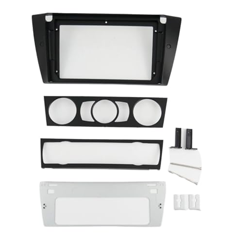 Stereo-Radioblendenrahmen Für B&MW 3er E90 E91 E92 E93 2006-2011 Auto Netzkabel Canbus BOX Rahmen Panel Kit Autoradio Blenden(Rahmen) von GHAEKEBC