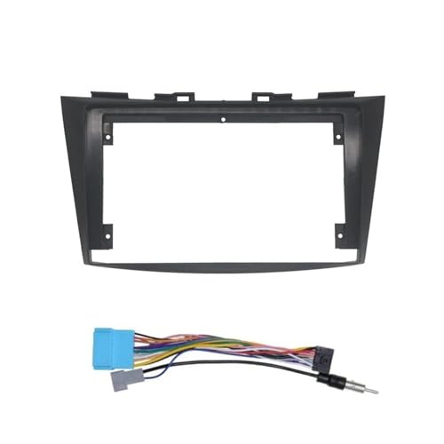 Stereo-Radioblendenrahmen Für Suzuki Für Swift 2011 2012 2013 2014 2015 2016 2017 Auto-Stereo-Installation Armaturenbrett-Blendenrahmen-Kit Zoll 2-Din-Autoradio-Fascia(Faszien und Kabel) von GHAEKEBC