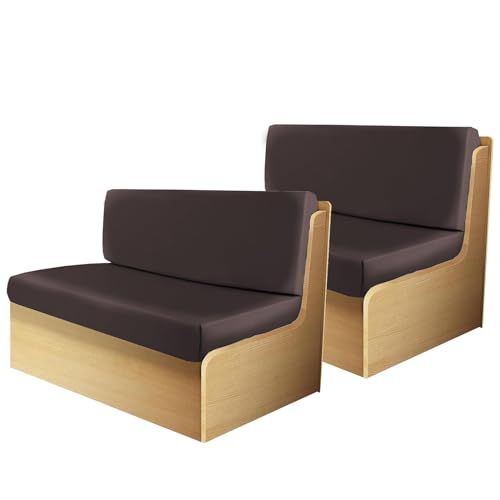 2 Sätze PU-Leder-Kissenbezüge Für Wohnmobile Und Dinetten Sofa-Sitzbezüge RV-Camper-Autositzbezüge Wasserdichte Sitzbezüge Für Wohnmobilkabinen Schonbezug Für Loveseat-Sofa ( Color : Coffee , Size : 2 von GHAKKE