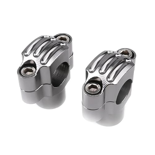 GHALSIEAV 1 Paar CNC Aluminiumlegierung Motorrad -Lenker -Risers Adapter Griff Fettstangenhalterungsklemmen 7/8 "22 Mm(Titanium) von GHALSIEAV