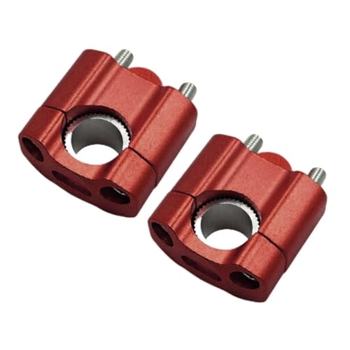 GHALSIEAV 2025 Einstellbare Motorrad Lenker Höhe Enhancer Motorrad Lenker Erhöhungen(Red) von GHALSIEAV