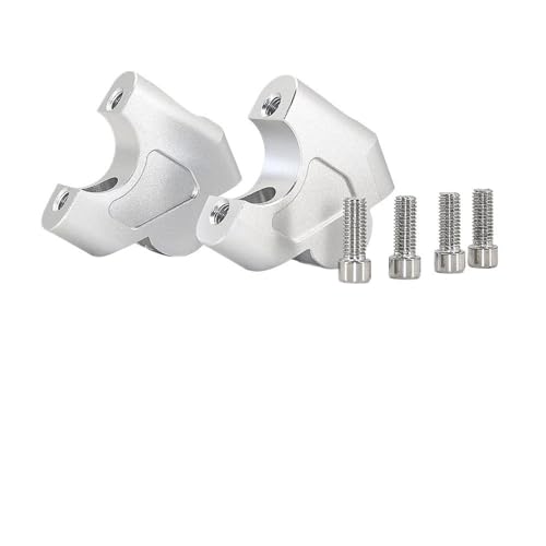 GHALSIEAV Für CB650R CB 650R CB 650 R 2019-2024 Lenker-Riser-Klemmenadapter Lenkerhöhenlifthalterung Motorradzubehör(Silver- No Logo) von GHALSIEAV