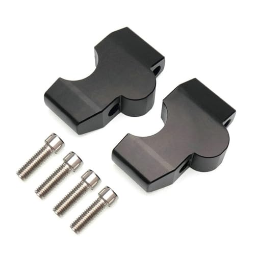 GHALSIEAV Für CMX1100 CMX300 500 2017-2020 Motorrad-Lenker-Riser-Halterungsklemme Hochlifter Risers Accessoires(Black) von GHALSIEAV