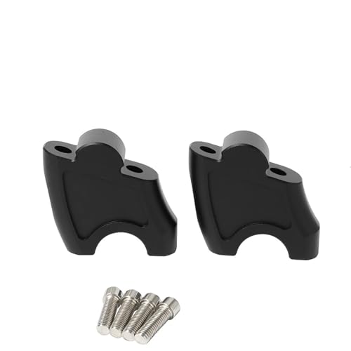 GHALSIEAV Für CMX500 Rebel500 CMX300 2017-2020 Motorradzubehör Lenker Riser Clamp Extend Lenker Adapter Halterung(Black A) von GHALSIEAV