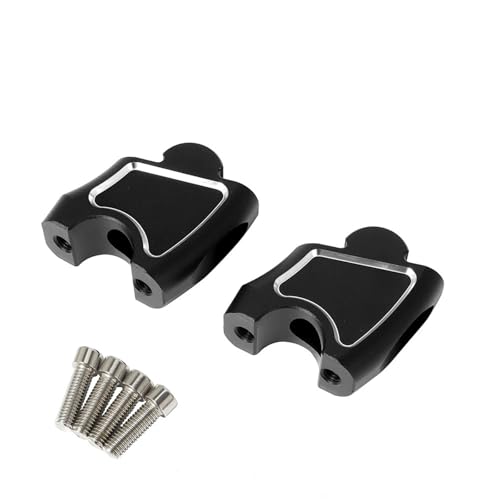 GHALSIEAV Für CMX500 Rebel500 CMX300 2017-2020 Motorradzubehör Lenker Riser Clamp Extend Lenker Adapter Halterung(Black B) von GHALSIEAV