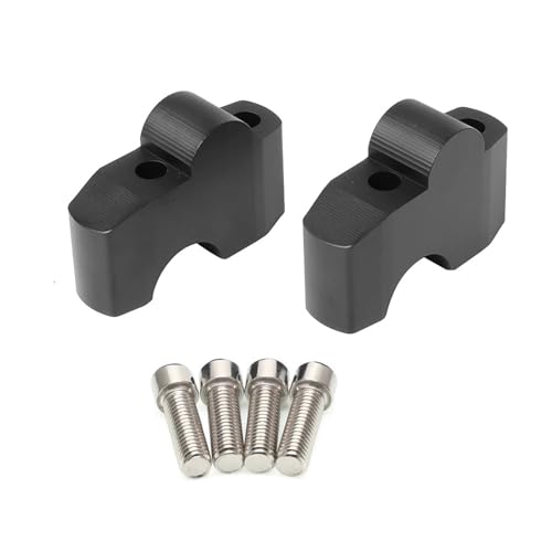 GHALSIEAV Für CMX500 Rebel500 CMX300 2017-2020 Motorradzubehör Lenker Riser Clamp Extend Lenker Adapter Halterung(Black C) von GHALSIEAV