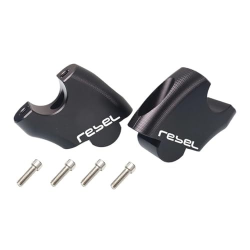 GHALSIEAV Für CMX500 Rebel500 CMX300 Rebel300 Motorrad Lenker Riser Kit Hohe Heber Steigleitungen Zubehör(Black 300) von GHALSIEAV