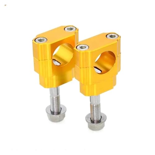 GHALSIEAV Für CRF250R CRF450 CR125 CR250 KX125 KX250 KXF250 KXF450 RMZ250 Lenker Fat Bar Steigleitungen Halterung Clamp 28mm(M12 Gold) von GHALSIEAV