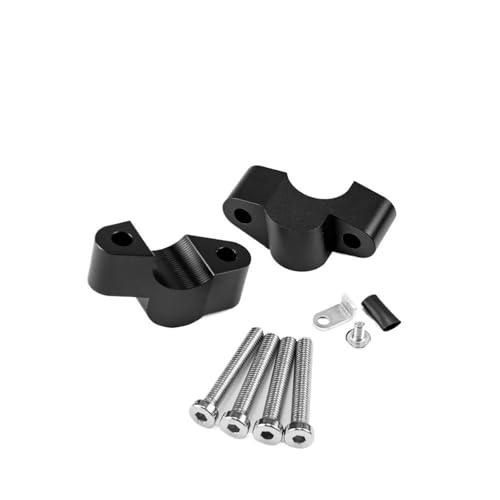 GHALSIEAV Für DesertX Wüste X 2022-Risers Lenker Lenker-Riser Drag Bar Clamp Adapter Höhe Increaser Zubehör(Black) von GHALSIEAV