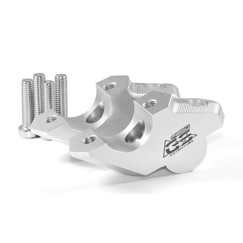 GHALSIEAV Für F850 F850GS 2018- F850GS ADV 2019- F900R F900XR 2020- Motorrad Lenker Riser Erhöhung Clamp(Silver 1) von GHALSIEAV