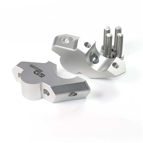 GHALSIEAV Für F850GS F 850 ​​GsF850 GS ADV F900R F900XR Lift Lenker Riser Clip Erweiterung Adapter Extender Motorrad Lenker Riser(Silver A) von GHALSIEAV
