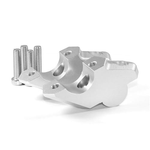 GHALSIEAV Für F850GS F 850 ​​GsF850 GS ADV F900R F900XR Lift Lenker Riser Clip Erweiterung Adapter Extender Motorrad Lenker Riser(Silver B) von GHALSIEAV