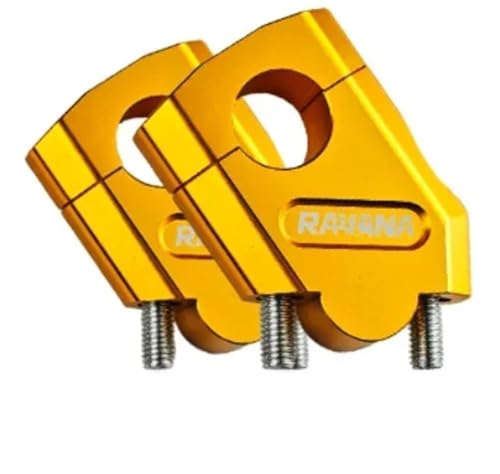 GHALSIEAV Für FZ6 S2 FZ 6 FAZER MT-07 MT-09 Motorrad Lenker Riser Bar Montieren Griff Clamp 22mm(Gold) von GHALSIEAV