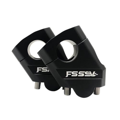 GHALSIEAV Für G310GS G310R 2017-2023 Lenker Lenker Riser Erhöhen Verlängern Mount Clamp Adapter Motorrad(22mm Black) von GHALSIEAV