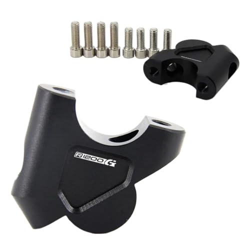 GHALSIEAV Für GS Für LC Für R1200GS Für Adventure Für ADV Für Gs 1250 Für R1250GS Für S1000XR Lenker Riser 32MM Drag Lenker Klemme Verlängerung Adapter(Black 1) von GHALSIEAV