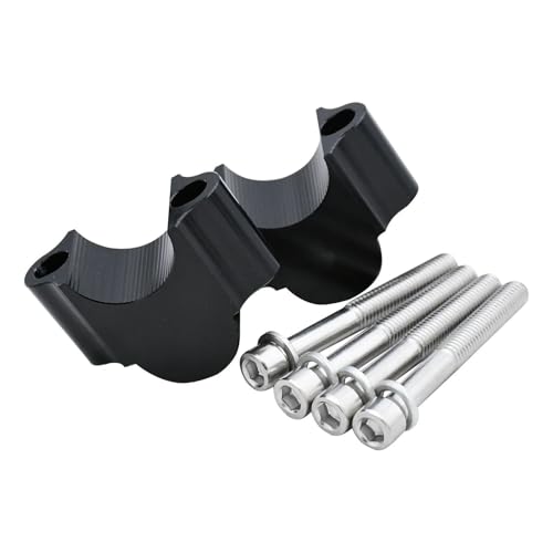 GHALSIEAV Für GS1200R GS1250R Motorrad 28mm 1 1/8 "22mm 7/8" Lenker Riser Bar Montieren Griff Clamp(28mm Black) von GHALSIEAV