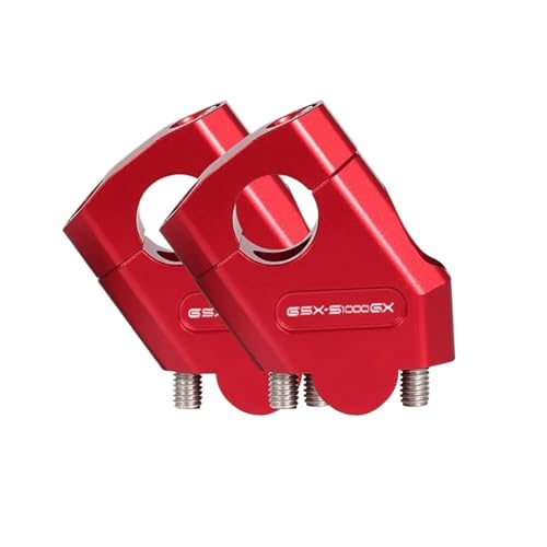 GHALSIEAV Für GSX S1000 GX GSX-S 1000GX 2024 Motorrad-Lenker-Riser Offroad-Motorrad Erhöhter Klemmsitz GSXS 1000 GX Zubehör(Red 28mm) von GHALSIEAV
