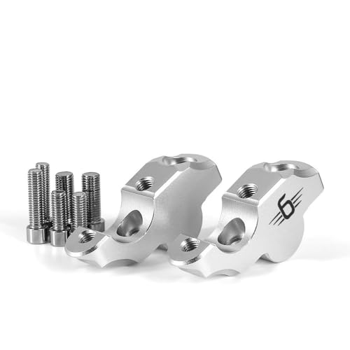 GHALSIEAV Für K1600B K1600GA Motorradzubehör Lenker Riser Drag Lenkerklemme Verlängern Adapter(Silver) von GHALSIEAV