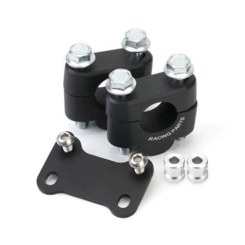 GHALSIEAV Für MT-07 FZ-07 MT FZ 07 2014-2020 MT07 FZ07 Lenker Riser Adapter Motorrad Zubehör Griff Bar Mount Clamp Steigleitungen(Black MT-07) von GHALSIEAV
