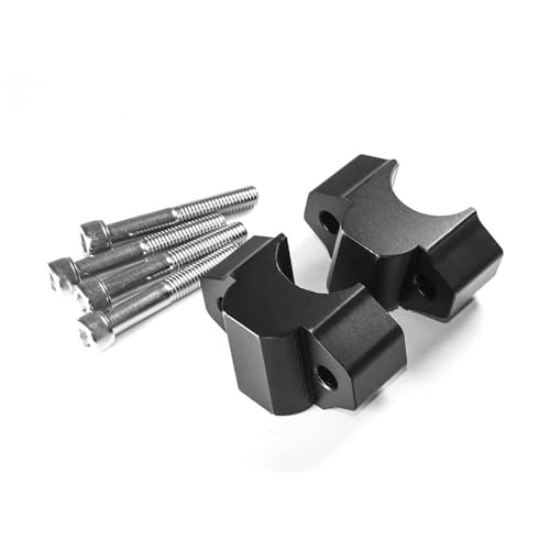 GHALSIEAV Für MT-09 MT09 2013-2020 XSR 900 XSR900 2015- Motorradzubehör Lenker Riser Drag Lenkerklemme Verlängern Adapter(Black) von GHALSIEAV