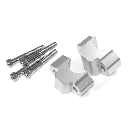 GHALSIEAV Für MT-09 MT09 2013-2020 XSR 900 XSR900 2015- Motorradzubehör Lenker Riser Drag Lenkerklemme Verlängern Adapter(Silver) von GHALSIEAV