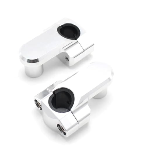 GHALSIEAV Für Monster 696 796 821 1100 1200 848 2013 2014 2015 2016 2017 2018 1 1/8 "28mm CNC Lenker Griff Riser(Silver) von GHALSIEAV