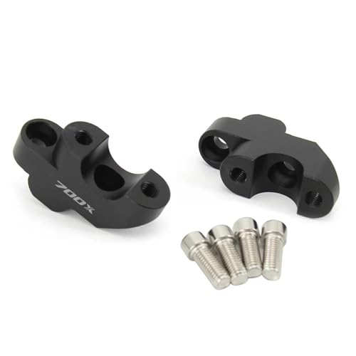 GHALSIEAV Für NC700X Für NC 700X Motorrad Riser Lift Lenkerklemme Für NC700 X Lenker Riser 2012 2013(Black) von GHALSIEAV