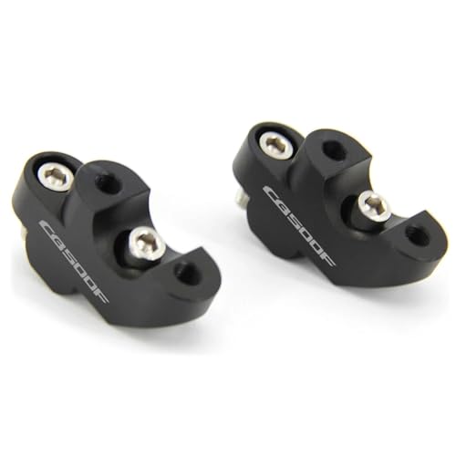 GHALSIEAV Für Nc750x NC700X NC750X CB500X CB500F CB300 F Motorrad Lenker Riser 30mm Erhöhung Clamp Motorrad Zubehör(500F Black) von GHALSIEAV