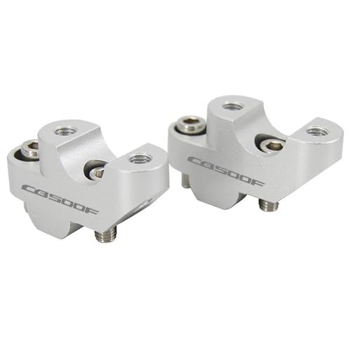 GHALSIEAV Für Nc750x NC700X NC750X CB500X CB500F CB300 F Motorrad Lenker Riser 30mm Erhöhung Clamp Motorrad Zubehör(500F Silver) von GHALSIEAV