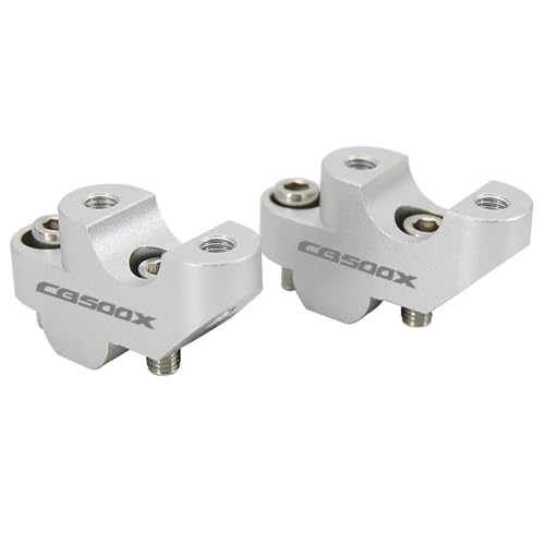GHALSIEAV Für Nc750x NC700X NC750X CB500X CB500F CB300 F Motorrad Lenker Riser 30mm Erhöhung Clamp Motorrad Zubehör(500X Silver) von GHALSIEAV