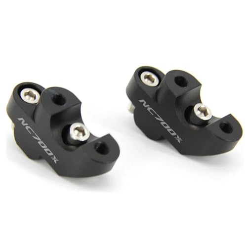 GHALSIEAV Für Nc750x NC700X NC750X CB500X CB500F CB300 F Motorrad Lenker Riser 30mm Erhöhung Clamp Motorrad Zubehör(700X Black) von GHALSIEAV