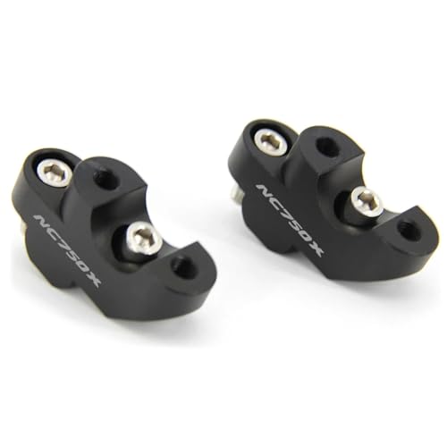 GHALSIEAV Für Nc750x NC700X NC750X CB500X CB500F CB300 F Motorrad Lenker Riser 30mm Erhöhung Clamp Motorrad Zubehör(750X Black) von GHALSIEAV