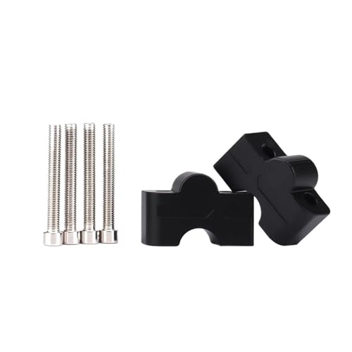 GHALSIEAV Für Ninja 650 Für Z650 2017-2024 Motorrad Lenker Erhöhung Code Riser Clamp Adapter Für NINJA650(Black) von GHALSIEAV