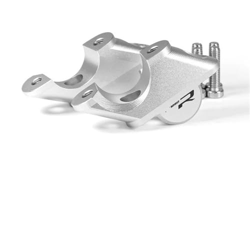 GHALSIEAV Für R 1250 1200 R R1200R LC 2015-2019 R1250R LC 2019-Zubehör Motorrad CNC Lenker Riser Erhöhung Klemmhalterung(Silver 1250R) von GHALSIEAV