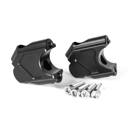 GHALSIEAV Für R1200GS 2004-2008 R 1200 GS Adventure 2005-2008 Motorrad-Lenker-Riser-Drag-Lenker-Klemme Verlängern Adapter(Black-No Logo) von GHALSIEAV