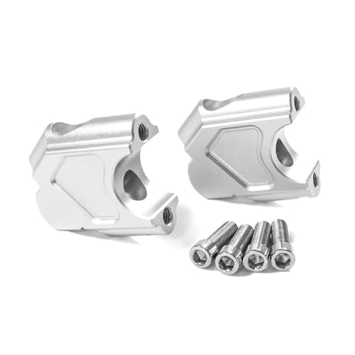 GHALSIEAV Für R1200GS 2004-2008 R 1200 GS Adventure 2005-2008 Motorrad-Lenker-Riser-Drag-Lenker-Klemme Verlängern Adapter(Silver-No Logo) von GHALSIEAV