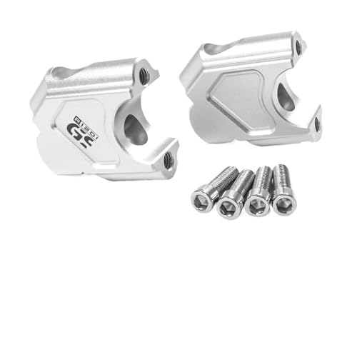 GHALSIEAV Für R1200GS 2004-2008 R 1200 GS Adventure 2005-2008 Motorrad-Lenker-Riser-Drag-Lenker-Klemme Verlängern Adapter(Silver-R1200GS) von GHALSIEAV
